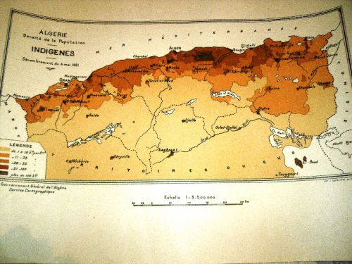 DENSITE DE LA POPULATION INDIGENES-1921