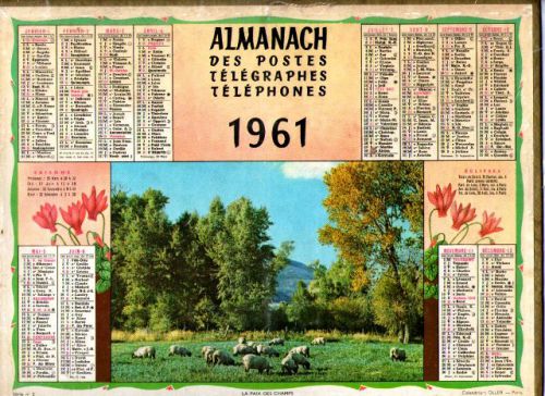 ALMANACH DES PTT-1961