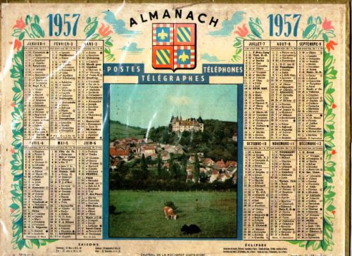 ALMANACH DES PTT-1957