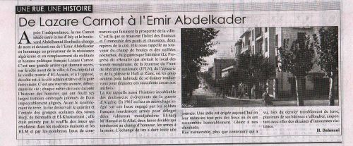 De Lazare Carnot à l' Emir Abdelkader