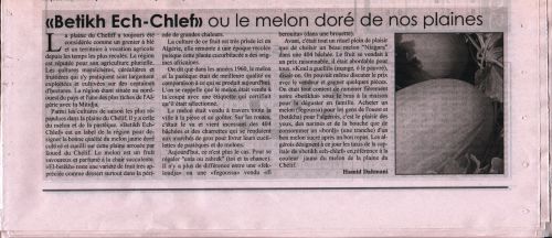 Journal Le Chelif