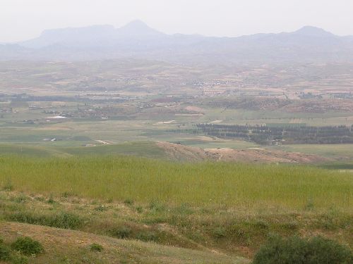 VUE DE LA PLAINE DU CHELIFF A PARTIR DE MEDJADJA