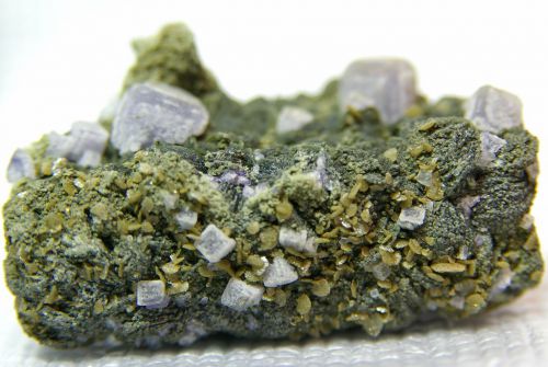 PA 03 - Fluorite, Muscovite et Sidérite,Mine Panasqueira (niv.1) Covilha, Portugal  52 mm x 25 mm