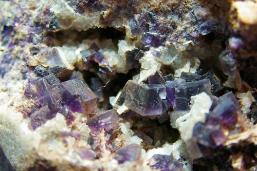 SW 01 - Fluorite et Quartz, Sewen, Vallée de la Doller, Haut-Rhin  125 mm x 65 mm