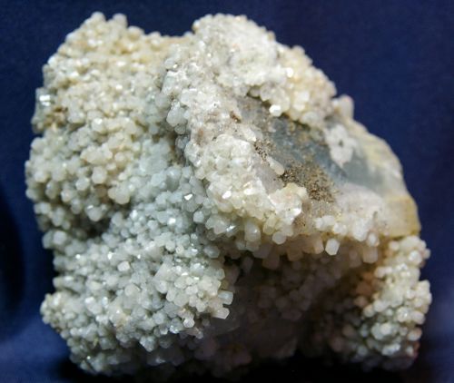 MA 41 - Calcite sur Fluorite, Mine El Hammam, Maroc (présence également de Quartz et Pyrite) 120 mm x 100 mm