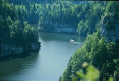 Cette photo, non prise par moi, montre une partie du chemin que nous avons fait en bateau pour rejoindre le \