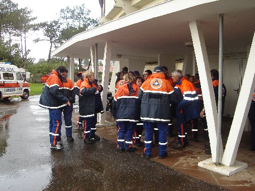 Manoeuvre départementale à Soustons - formation continue des secouristes