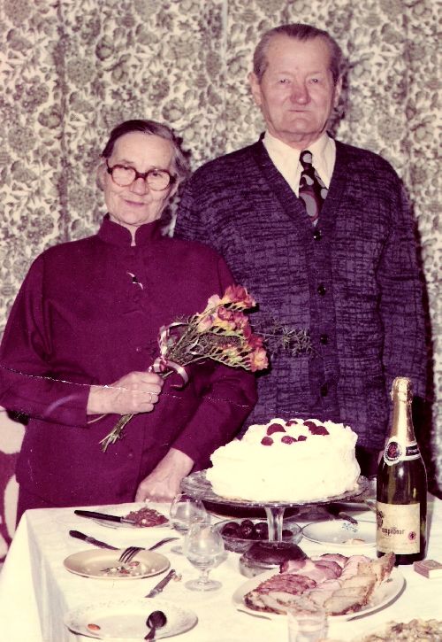Le couple Sawicki à l'occasion des 60 ans de mariage