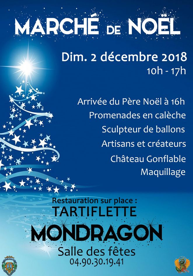 marché de noél Mondragon 1 décembre 2018.Jpg