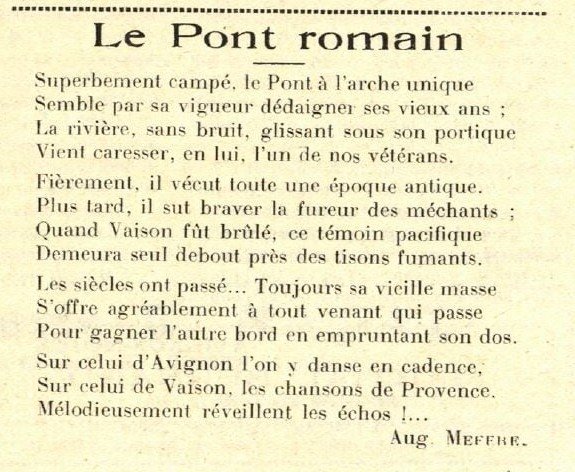 poéme 1926-04-10_Les_Tablettes_d'Avignon_vaison.JPG