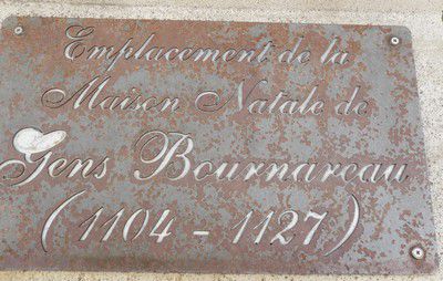 Plaque de la maison natale de Saint-Gens à Monteux