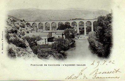L'Aqueduc de Galas à Fontaine de Vaucluse