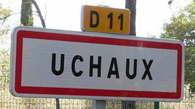 Panneau de la ville Uchaux