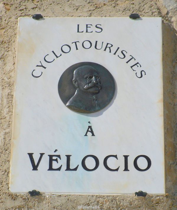Plaque Vélocio Mont-Ventoux 2015