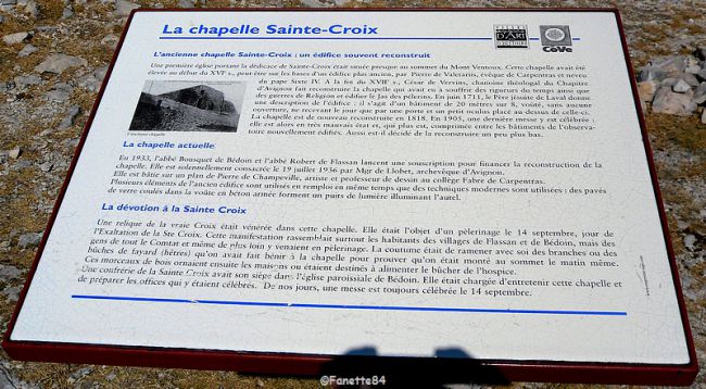 Explication chapelle Mont-Ventoux 2015