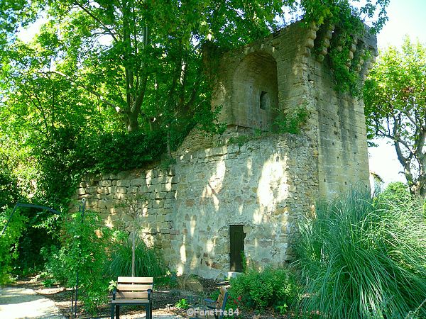 Rempart dans le petit parc à Courthézon