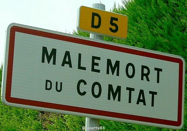 Panneau de Malemort du Comtat
