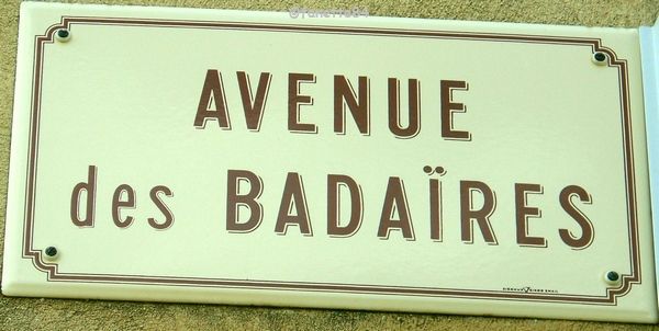 Plaque Avenue des Badaïres à Méthamis