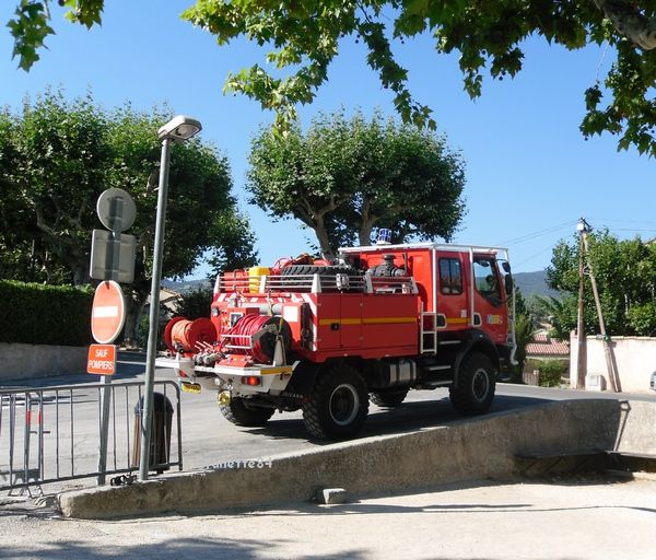 Camion de pompier à Bédoin