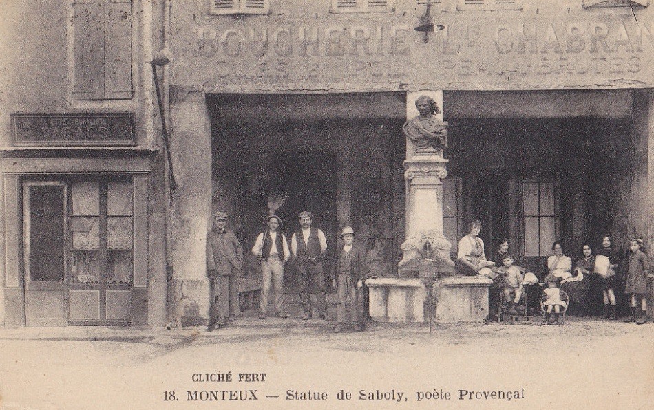 Statue de Saboly à Monteux