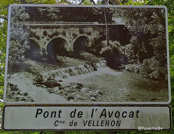 Panneau du pont de l'Avocat