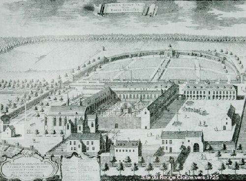 L'Abbaye du Rouge Cloître vers 1725