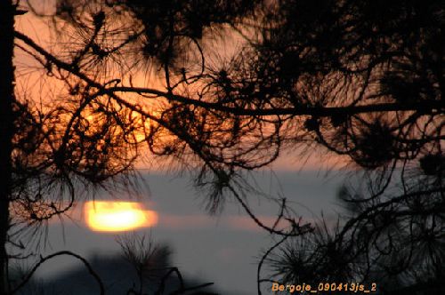 Coucher de soleil 14/04/09 (Bergoje)