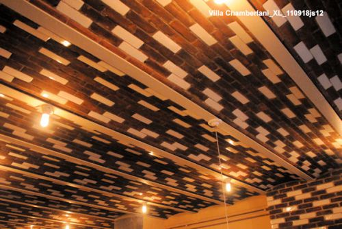 Villa Chamberlani Ixelles  :  plafond en voussettes