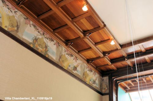 Villa Chamberlani Ixelles  :  plafond salle à manger