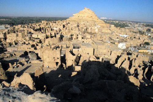 La forteresse détruite de Shali à Siwa