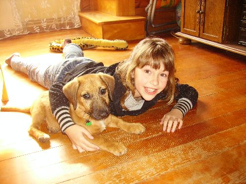 LILI  et son chien RUBEN
