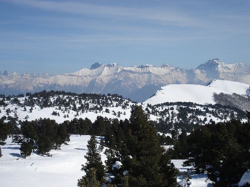 Vue lointaine vers le Dévoluy