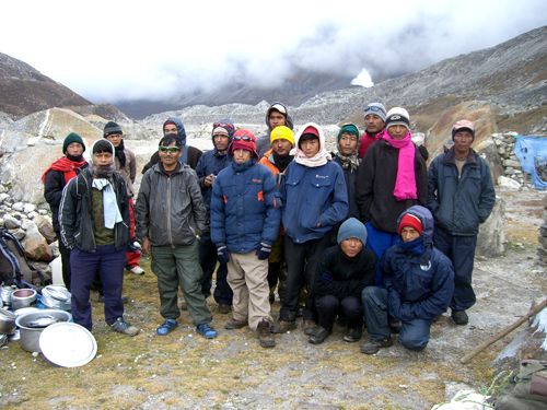 L'équipe népalaise, ingrédient indispensable à la bonne réussite de cette aventure...