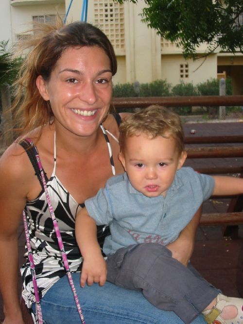 Lorène et son fils Evan