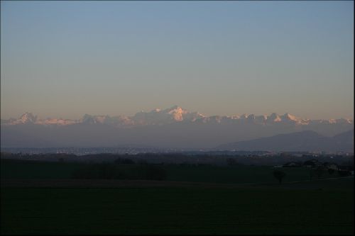 Les alpes vues de ma chambre ...