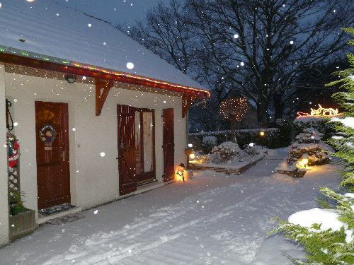 Déco Noël sous la neige,   décembre 2009