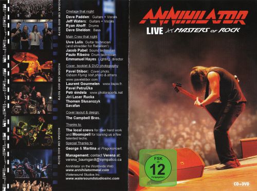 Annihilator -Live at Masters of  rocks(2009) Steamhammer