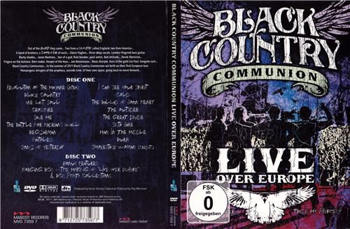 Black Country Communion - Live over Europe (  double dvd's ) 2011