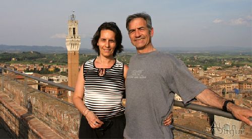 Anne-Marie et Alain à Sienne
