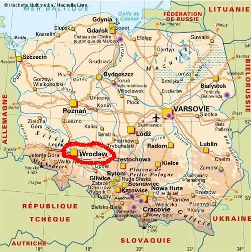 map Wroclaw 