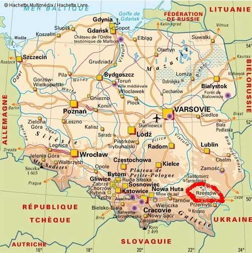 Map : where is Rzeszow 