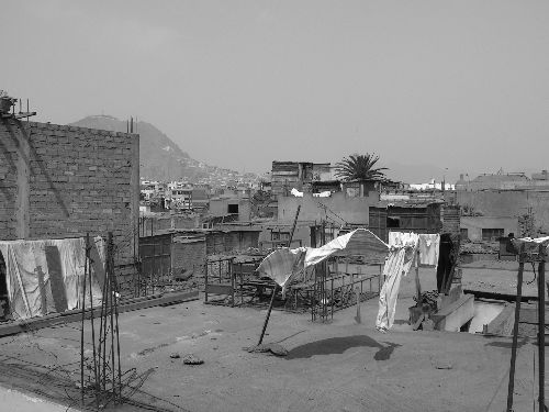 Les toits du Rimac, quartier de Lima où nous vivions