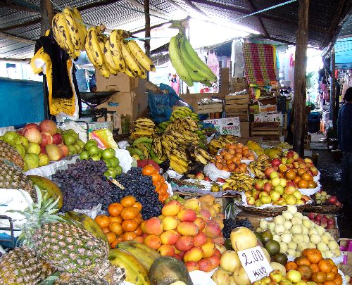 Marché fruit Ayacucho