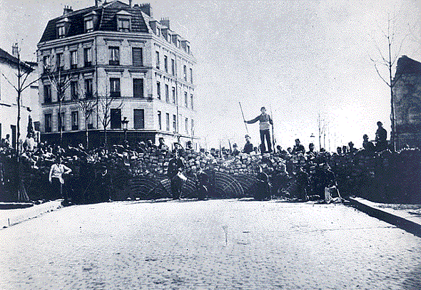 La commune, Paris, 1871 - barricade.