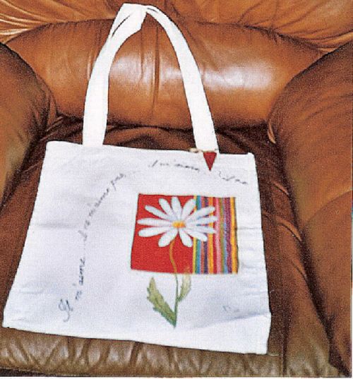 Chez Madolaine - Transfert d\'image sur sac en tissus