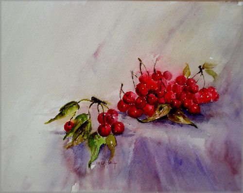 LES CERISES (petite inspiration d\' E.Karpinska)