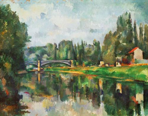 Rives de la Marne de Cezanne
