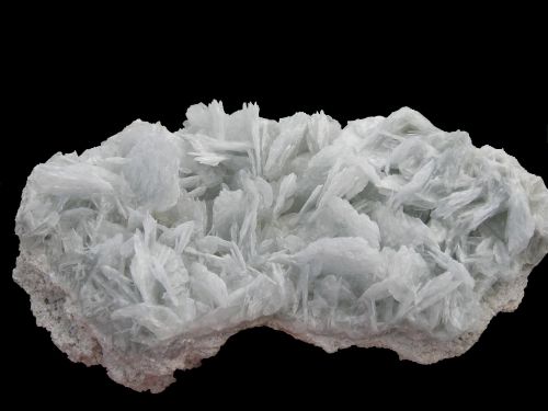 Baryte bleuté - Soyons - 07  (Taille: 14cm x 8,5)