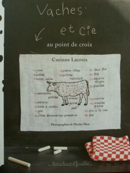 Vaches et Cie au point de Croix de Corinne LEROY éditions MARABOUT