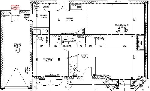 Plan rez de chaussée - cliquez sur photo pour agrandir